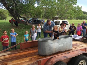 Cowboy Church baptism picnic grounds       